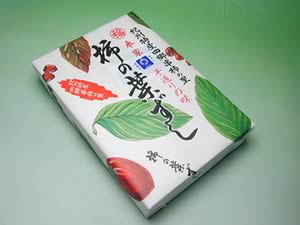 四郷　福本商店の柿の葉ずし鮭　二合折