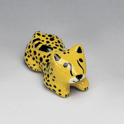 吉村楽入　2020年初春作品　チーター　箸置