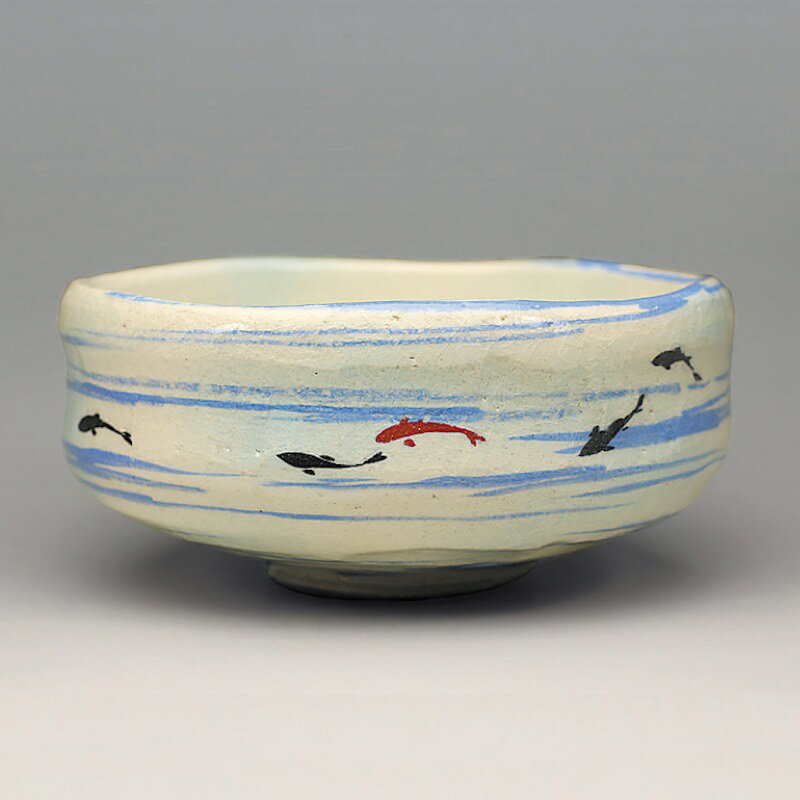 吉村楽入　2023年初春作品　清流　馬盥茶碗