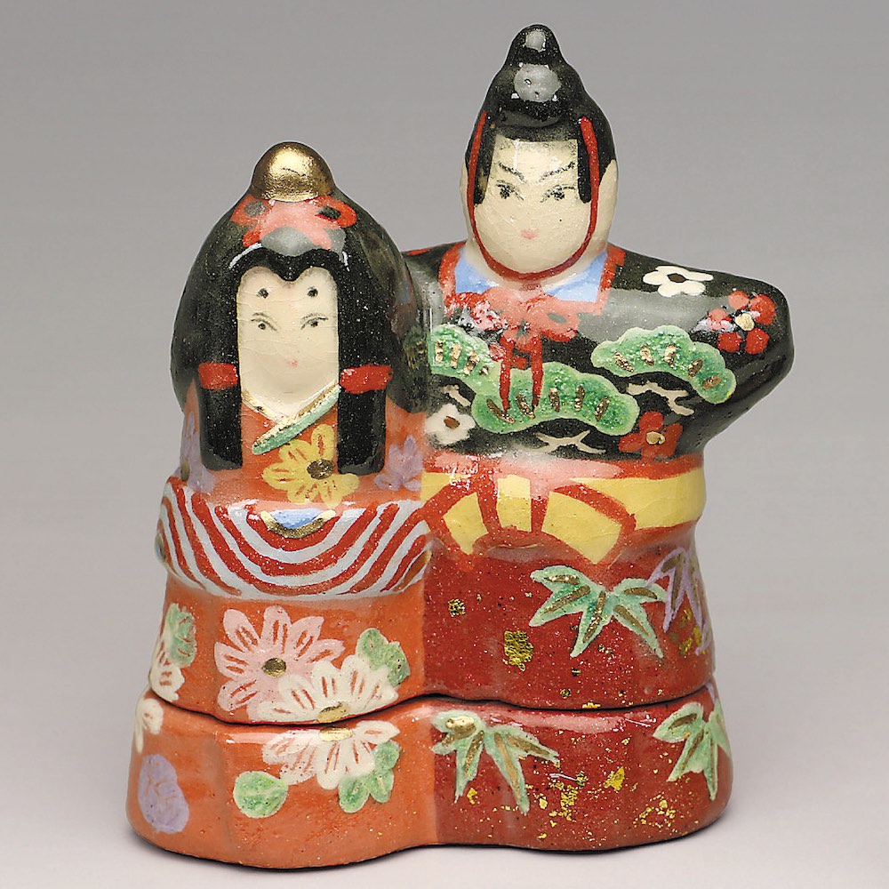 吉村楽入　2023年初春作品　立雛　香合