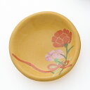 吉村楽入 2024年新春作品 カーネーション 豆皿【送料無料(北海道・沖縄1000円)】