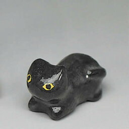 吉村楽入　2018年初春作品　黒猫　箸置