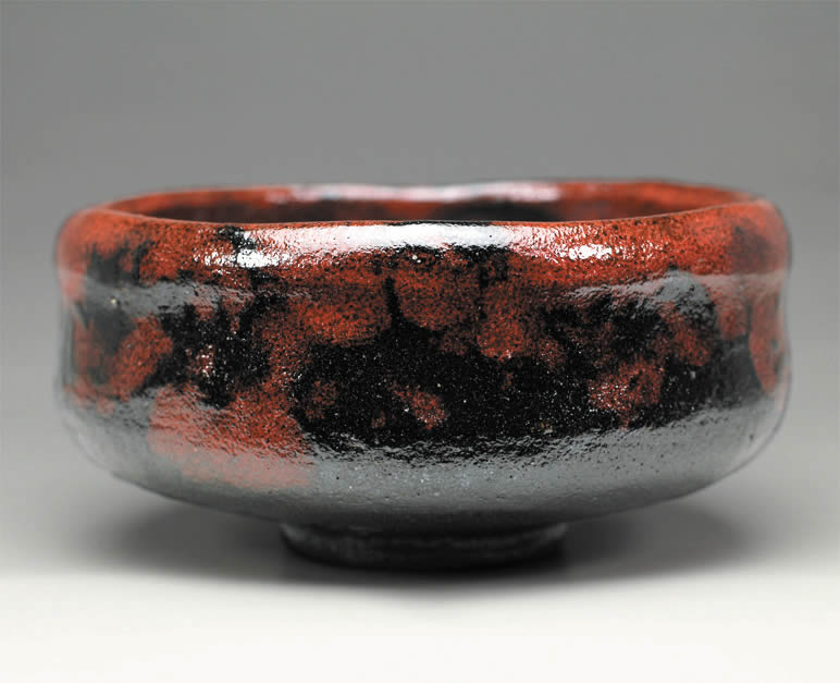 Rakuten - 吉村楽入　2016年初春作品　一入「西湖」写　黒楽馬盥茶碗