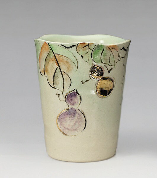 吉村楽入　2024年新春作品　フリーカップ　彩色六瓢