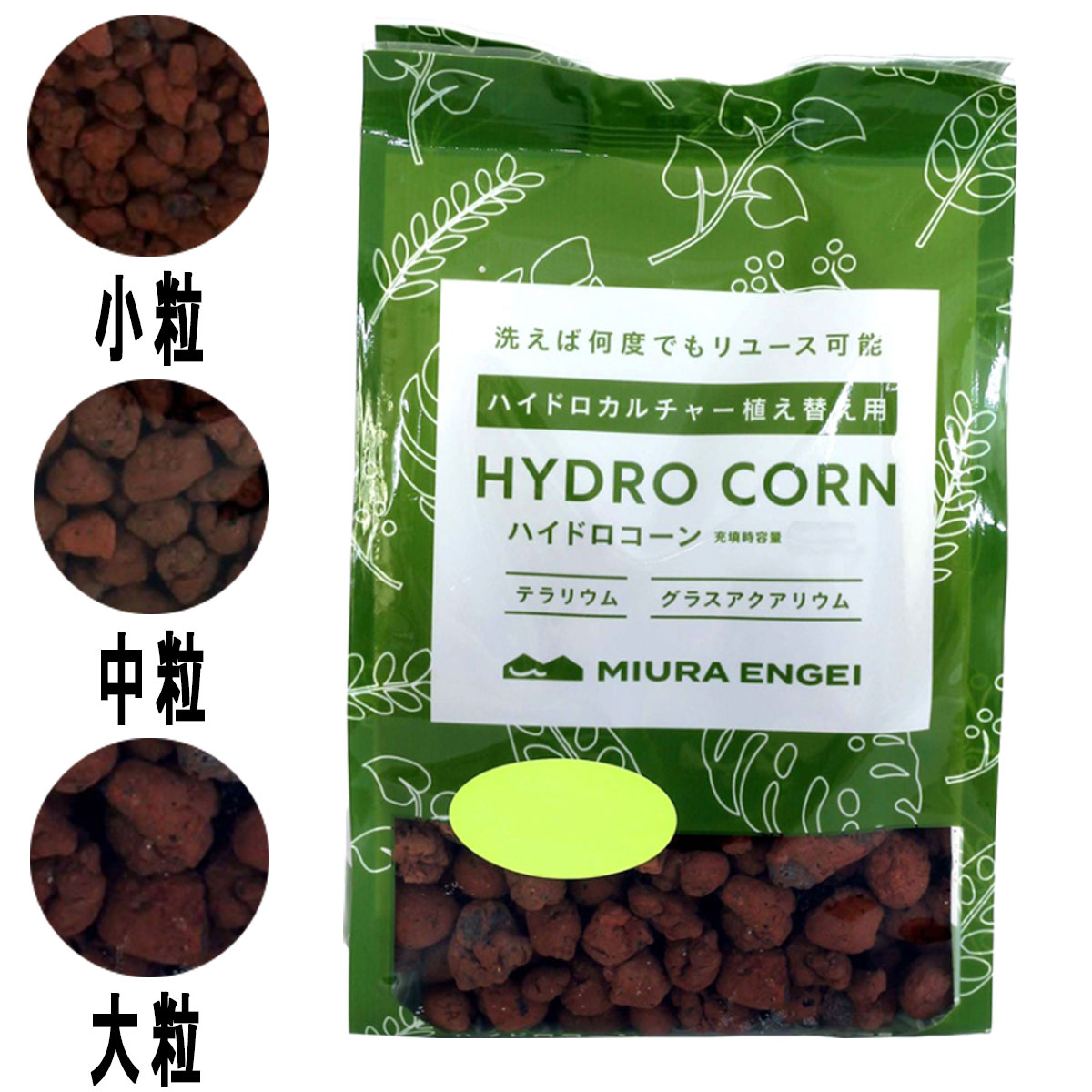 ハイドロコーン 三浦園芸 HYDRO CORN テラリウム グラスアクアリウム