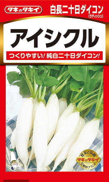 白長二十日大根 アイシクル(種)