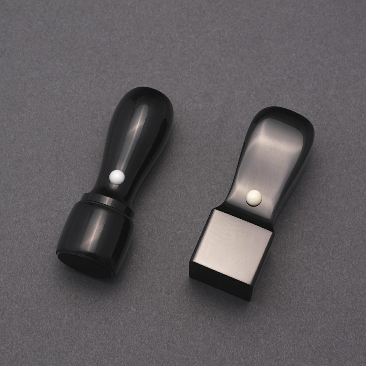 法人印鑑セット/法人 実印 付/法人印鑑 2本セット/黒水牛(高級芯持)/代表印・角印・2本セット/丸天丸・角天丸/印鑑10年保証付/印影デザイナーの美しい印影...