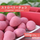 ストロベリーチョコ 300g フリーズドライいちご使用 2層コートの濃厚いちごチョコレート 大容量 おやつ おつまみ 贈答 ギフトに最適 ダブルコーティング チ...