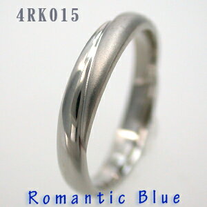 結婚指輪 マリッジリング プラチナ RomanticBlue(ロマンティックブルー) 4RK015 サファイヤ入り【送料無料】ジュエリ…