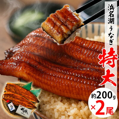 【無添加タレの浜名湖うなぎ】特大蒲焼200g×2尾 約4人前 ギフト【送料無料】国産鰻の最高峰 稀少な浜名湖産 肉厚 ウナギ 産地限定 添加物不使用 秘伝タレ 静岡産◆贈り物 誕生日 父の日 お中元 土用 丑の日 プレゼント