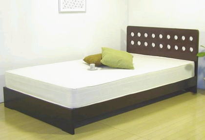 和室・洋室どちらにもあうパネル型桐すのこデザインベッド・ダブル後払いもOK♪税・送料込みで...