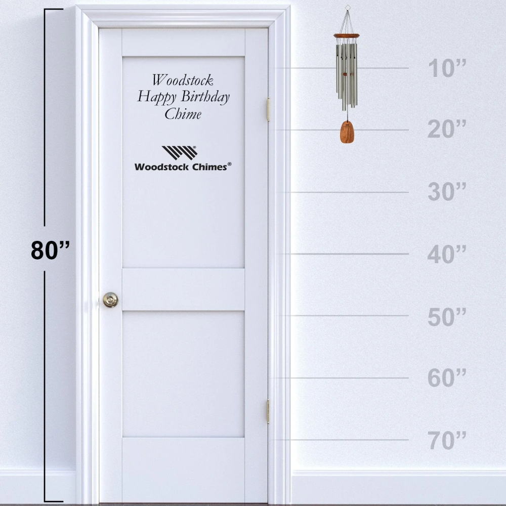 ウィンドチャイム ハッピーバースデー ウッドストックチャイムス WPI045 国内正規品 【全長56cm】 【試聴できます】