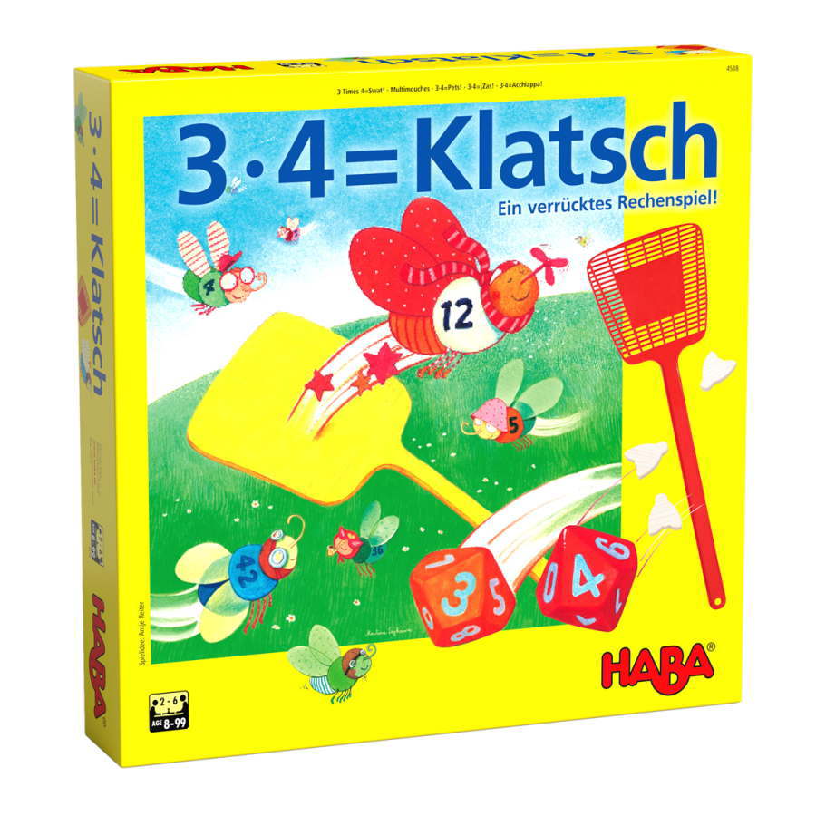 掛け算ハエ叩き HA4538 3 4は パチリ アクションゲーム ボードゲーム 知育玩具 子供 誕生日 クリスマス プレゼント ハバ社 ドイツ おもちゃ ブラザージョルダン社 楽天