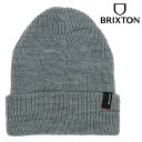 ブリクストン ニット帽 メンズ ニット帽 メンズ レディース 【ブリクストン】 フリーサイズ よく伸びる BRIXTON スケートブランド ビーニー HEIST BEANIE LIGHT HEATHER GREY ライトヘザーグレー プレゼント ギフト ラッピング可能