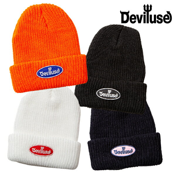 Deviluse Oval Logo Beanie fr[X r[j[@jbgX