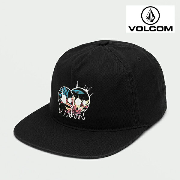 {R VOLCOM CAP Xq ENTERTAINMENT PEPPER ADJUSTABLE HAT - BLACK