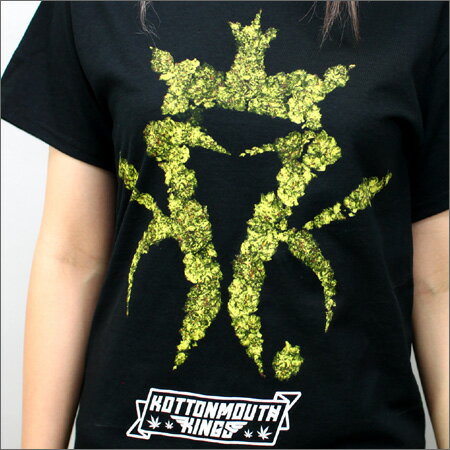 Kottonmouth Kings Tシャツ 　 CROWN OF BUDS 　黒 　（コットンマウス　キングス）（KMK） 　（メンズサイズ）