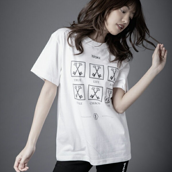 楽天EXTRAISSUE ／ エクストライシューZERO EVOKE Tシャツ　白 　Six life White 　 （ゼロイヴォーク）