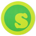 seedleSs. ステッカー S-DOT Sが黄緑　直径13.8cm (シードレス)