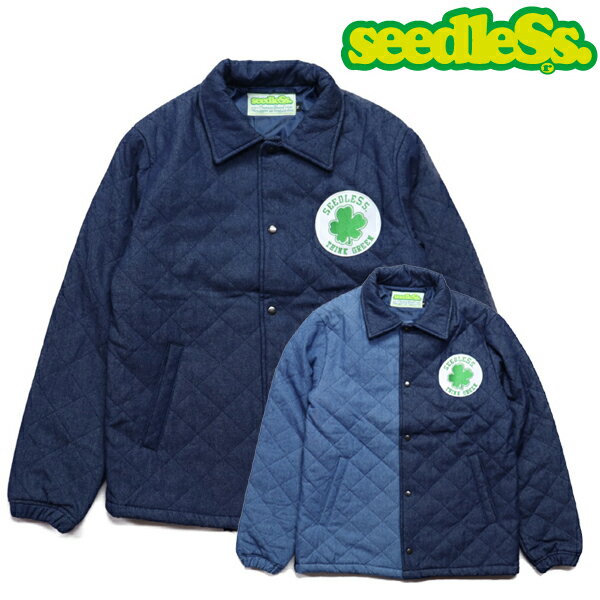 シードレス seedleSs denim quilting jkt キルティングジャケット 2色 インディゴ・ミックス