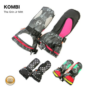 15-16 2016 KOMBI コンビ The Grin Jr Mitt グローブ ミトン スノーボード スキー 子供 キッズ ジュニア【スノータウン】