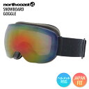 NORTH COAST ノースコースト NW-3616 GOGGLE BK/RD ゴーグル スノーボード スキー メンズ レディース ダブルレンズ UVカット