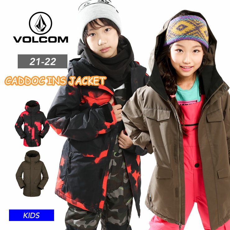 21-22 VOLCOM ボルコム CADDOC INS JACKET スノーボード ジャケット ボーイズ ガールズ 【JSBCスノータウン】