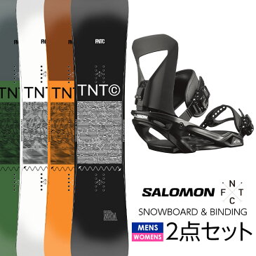 早期予約 取付無料 FNTC TNT C スノーボード ＆ SALOMON サロモン PACT バインディング 2点セット 22-23 2023 メンズ レディース