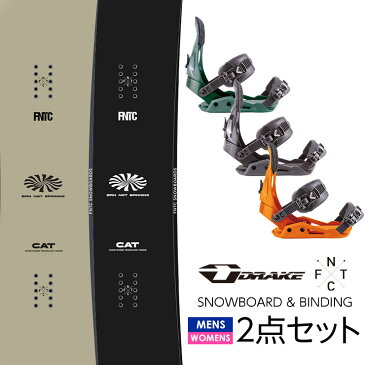 早期予約 取付無料 FNTC CAT スノーボード ＆ DRAKE ドレイク KING/KING LTD バインディング 2点セット 22-23 2023 メンズ レディース