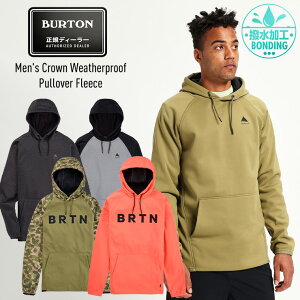 2023 BURTON バートン Crown Weatherproof Pullover Fleece 撥水 プルオーバー パーカ フーディ スノーボード スノボー ウェア【JSBCスノータウン】