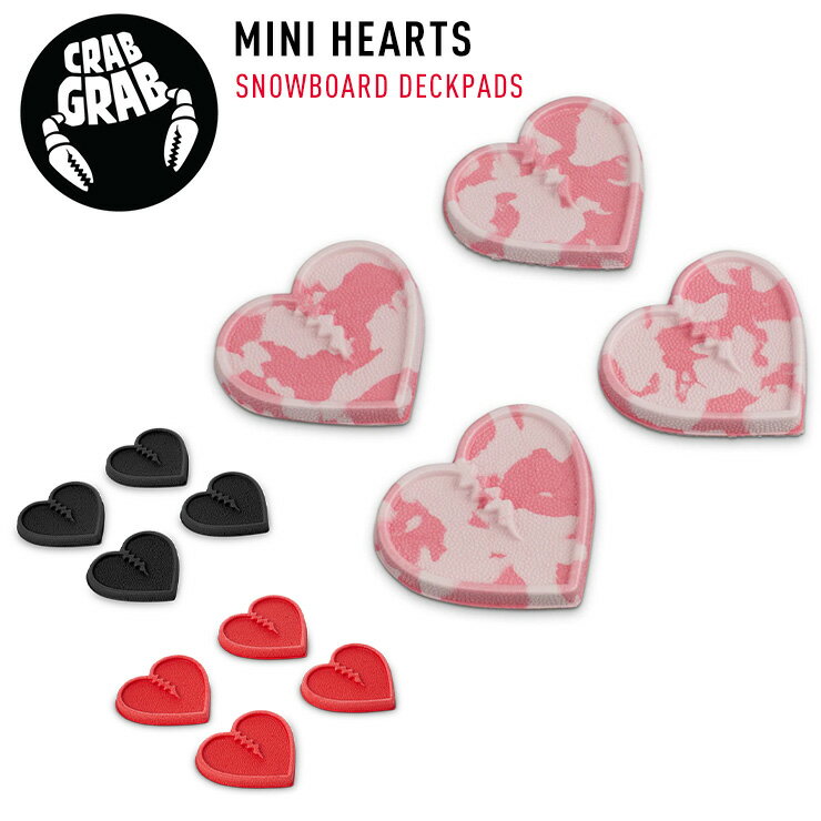 正規品 クラブグラブ CRABGRAB スノーボード デッキパッド MINI HEARTS ミニハート ウインタースポーツ 小物 【JSBCスノータウン】