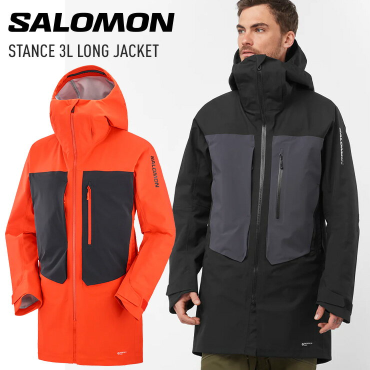 23-24 SALOMON サロモン STANCE 3L LONG JACKET M スタンス ロング ジャケット スノーボード スキー ウェア 【JSBCスノータウン】