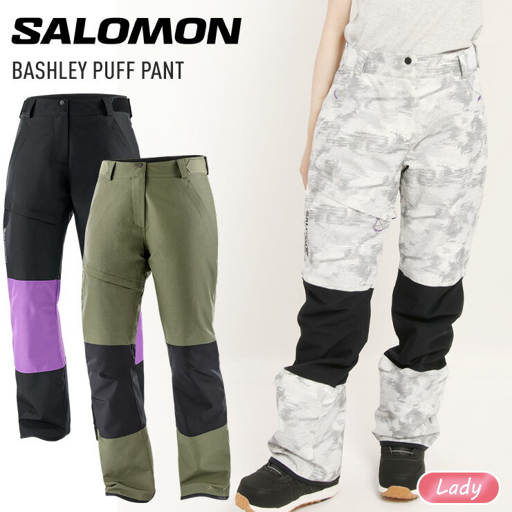 23-24 SALOMON サロモン BASHLEY PUFF PANT W レディース スノーボードパンツ スノーボード スキー ウェア 