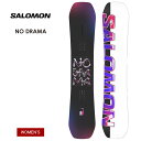 【無料ワックスサービス有】24-25 2025 SALOMON サロモン NO DRAMA ノードラマ カービング キッカー ジブ スノーボード 板 レディース ウーメンズ(4)