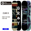 24-25 2025 GRAY グレイ キッズ 板 CUB-X カブエックス キャンバー 子供 ジュニア スノーボード