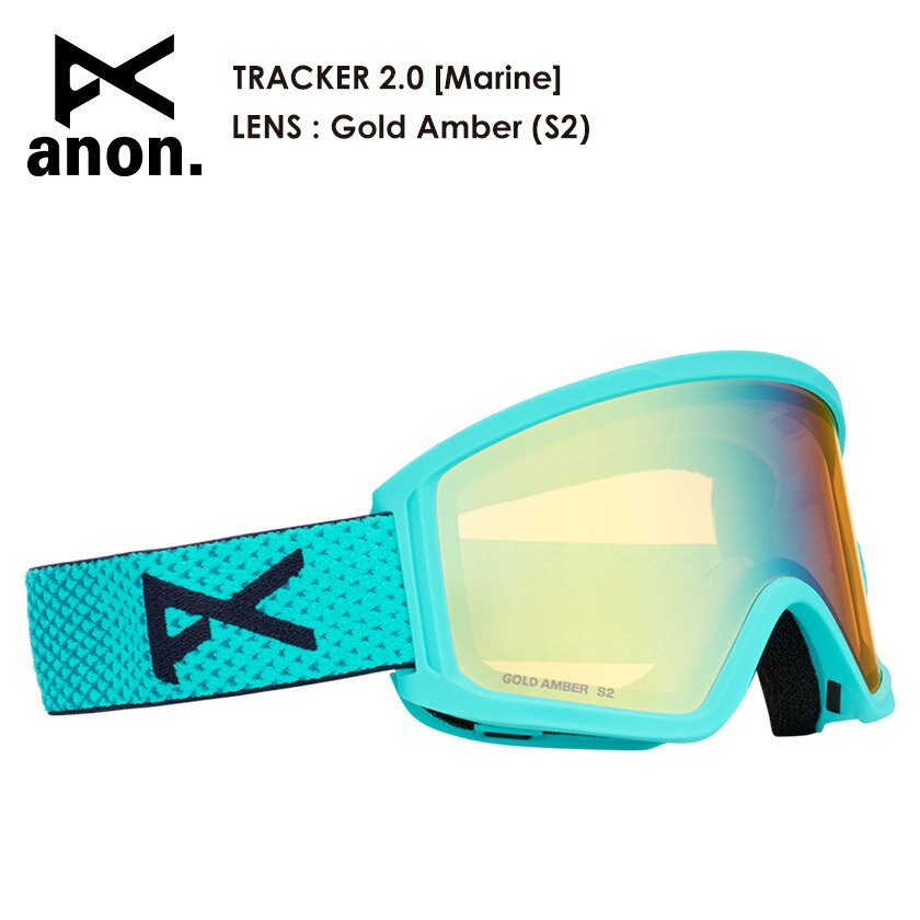 Rakuten - 早期予約 26-27 2027 anon アノン Tracker 2.0 Goggles + MFI Face Mask [Marine] Gold Amber トラッカー ゴーグル