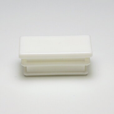 打込み用パイプキャップ 不等辺角パイプ 100x50mm角 厚み1.2〜2.3mm用 樹脂製 ホワイト