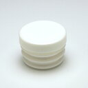 パイプキャップ 樹脂キャップ エンドキャップ 丸パイプ 外径φ60.5mm 厚み2.3～3.2mm用 樹脂 白 ホワイト 打ち込み用