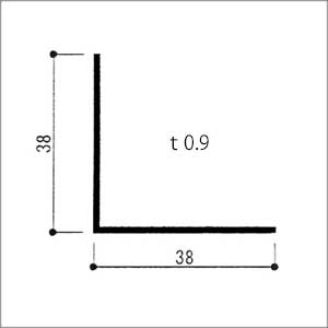 ����ߥ��󥰥� �����ʡ���������� 0.9x38x38x3640mm �� �֥�å� L���󥰥� L�� DIY ��������ѷ��� �ڢ������ӥ����å��б����ʤǤ���