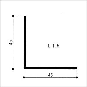 ����ߥ��󥰥� �����ʡ��� 1.5x45x45x4000mm ����ޥ��ȥ���С� L���󥰥� L�� DIY ��������ѷ��� �ڢ������ӥ����å��б����ʤǤ���