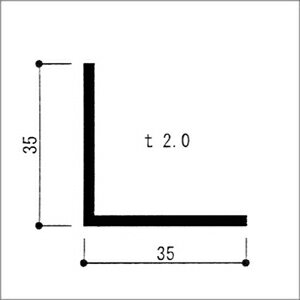 ����ߥ��󥰥� �����ʡ��� 2.0x35x35x4000mm ����ޥ��ȥ���С� L���󥰥� L�� DIY ��������ѷ��� �ڢ������ӥ����å��б����ʤǤ���