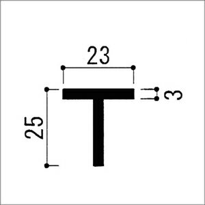 アルミアングル T型 3.0x23x25x40...の紹介画像2
