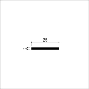 アルミフラットバー 平角 平角棒 2x25x4000mm アイボリー 見切り 平板 DIY アルミ...