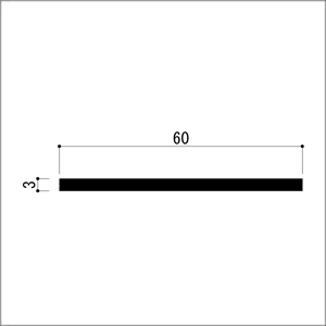 アルミフラットバー 平角 平角棒 3x60x4000mm アイボリー 見切り 平板 DIY アルミ...