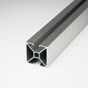 アルミ2面ポール 間仕切りポール 40x40x3000mm アルマイトシルバー 【※サービスカット対応商品です】