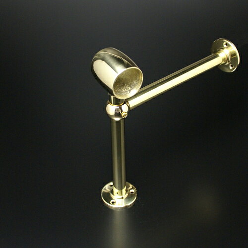 足掛金物 CPB-2 足掛ブラケット カウンター 足置きパイプ用 38mm センター用 ゴールド 2