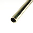 真鍮パイプ 丸パイプ パイプブラケット用 手すり ハンガー HRP-1 9.5mm x 1000mm ゴールド 磨き