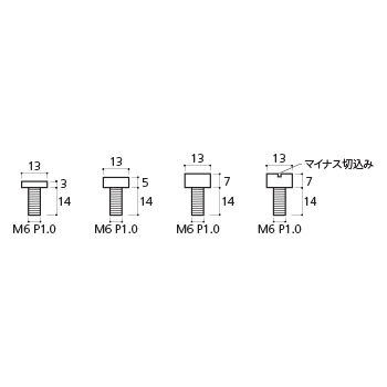 EPH 13mmユニット 化粧ボルトM フラットタイプ EPH-CF13M クローム