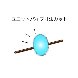 組立パイプシステム ユニットパイプ用寸法カット