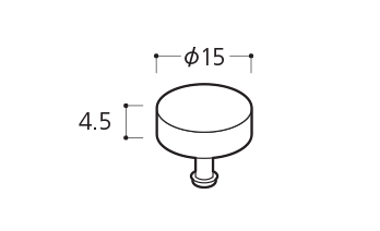 組立パイプシステム UPS-16C 16mm丸パイプ用 ゴムクッションS(黒) ※1袋20個入 [2]